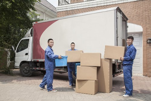 Moving van prepared for a property move near Maze Hill station