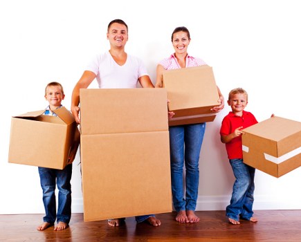 Moving team handling boxes and furniture in Maze Hill