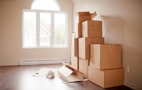Checklist and packing supplies for a Maze Hill home move