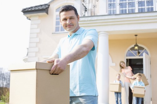 Careful loading of furniture for a Maze Hill house or flat move
