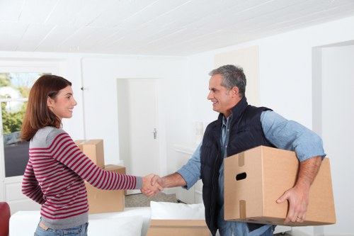 Careful handling of boxes and furniture during a Maze Hill removal