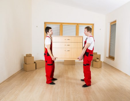 Example of a small flat move with furniture and boxes in Mazehill